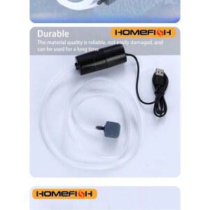 홈피쉬 휴대용 USB 어항 산소발생기 에어펌프 수족관 용품용 미니