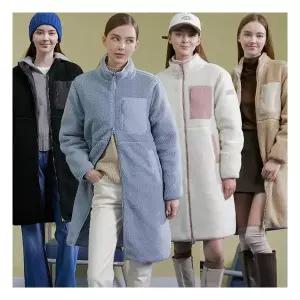 리베레츠 여성리버시블플리스롱점퍼