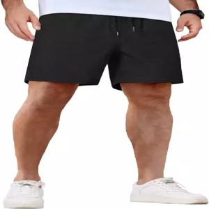 COOFANDY 남성 캐주얼 반바지 와플 탄력 허리 드로스트링 경량 여름 해변