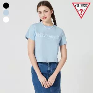 매장정품 GUESS 게스 여성 컷팅로고 반팔티 OO2K1476 946615