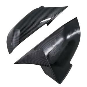 자동차 백미러 커버 캡 카본 파이버 룩 블랙 BMW 5 6 7 시리즈 F10 F11 F18 F07 F12 F13 F06 F01 F02 LCI용
