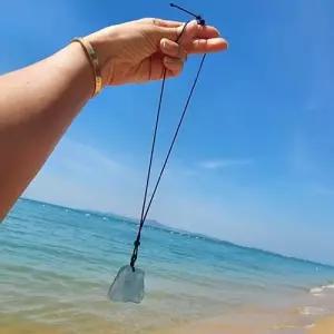 아쿠아 마린 루스 스톤 목걸이 WBAECBB