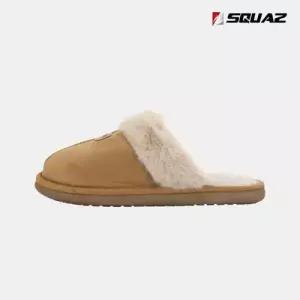 스콰즈 남성 뮬 슬리퍼 스웨이드 미끄럼 방지 융기모 안감 슈즈 SQS447
