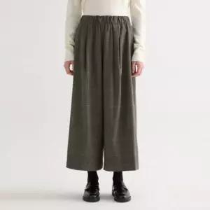 매장정품 SHESMISS 쉬즈미스 울 블렌드 밴딩 체크 큐롯 팬츠 (SWWSLO41150) 855795