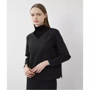 [올리비아로렌][비밀특가] 벨벳 패치 블라우스__VOCAL3W9121