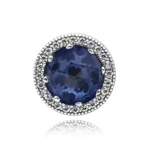 판도라 791725NMB 스파클링 다크 블루 레디언트 하트 참