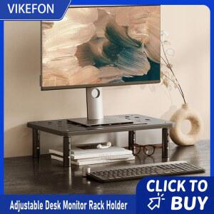 호환 조절 가능한 책상 모니터 랙 홀더 PC 스크린 스탠드 데스크탑 컴퓨터 디스플레이 스탠드 사무실 스튜디오 작업 학생용