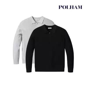 폴햄남성 하프집업 카라 니트PHF1ET1030