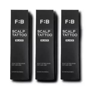 포뷰트 두피 타투 정수리 헤어라인 커버 블랙 15g 3개
