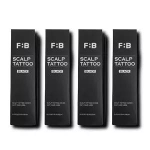 포뷰트 두피 타투 정수리 헤어라인 커버 블랙 15g 4개
