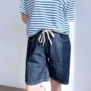 [하프클럽/]여자  스타일 청반바지 1P 밴딩 고품질 데일리 면