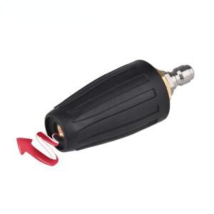 360 회전 터보 노즐 스프레이어 1/4  연결 4000 PSI 고압 세척기 클리너 액세서리 황동