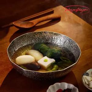 [바겐슈타이거] 깨두부를 넣은 국물 요리 하기 좋은 통3중 스키야키팬 (12각,양수) 20/22/24/26cm [인덕션 사용가능]