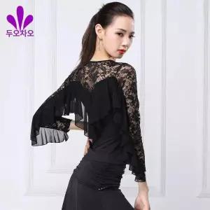 여성 댄스복 라틴댄스 의상 긴팔 공연