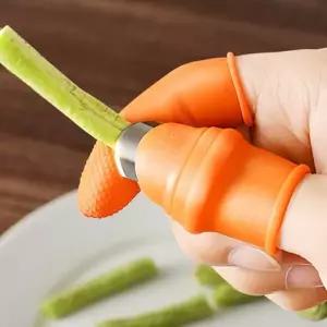 실리콘 REA890S9 엄지칼 야채손질 다듬기 수확 손가락 칼 M
