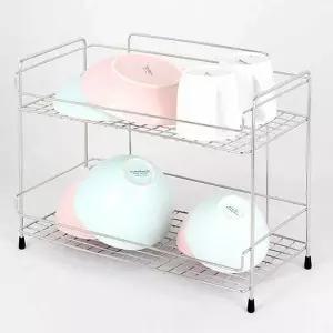 A-일체형 JNP107M2 테이블랙(중) 2단 컵선반 그릇정리대 수납렉