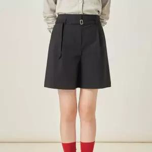 매장정품 빈폴 BEANPOLE 벨티드 큐롯 쇼츠 - 블랙 (BF5725C135) 559563