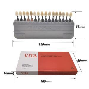 Vitapan 치과 그림자 가이드 클래식 16 색 치아 화이트닝 도자기 색도계 플레이트 재료