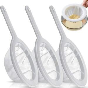 100/400 메쉬 빨 수있는 나일론 울트라 파인 필터 스트레이너 스푼 체 두유 주스 커피 차 주방 소쿠리