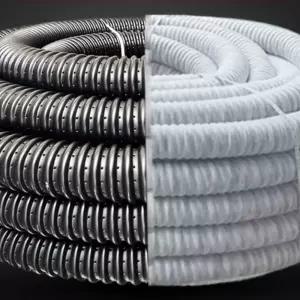 PE 하수관로 배수관 50mm타공관 튜브 50mm 주름관 100m 관통