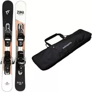 ZUMA 스키보드 99cm 조절식 바인딩 장착 겨울 스포츠 보드 플레이트 케이스 포함 세트