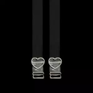 하트 투명 유광 브라끈 1.5cm 오프숄더 브래지어끈 어