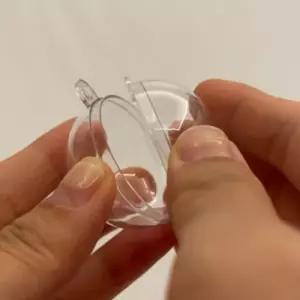 5개 4cm 투명 플라스틱볼 투명구 캡슐 둥근 크구 원형 뽑기 아크릴구 트리장식 행잉 빈캡슐 추첨