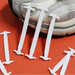 신발끈 정리신발끈매듭 실리콘 화이트