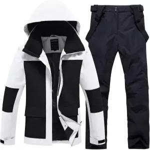 예파인 남성 스키복 투피스 단열 스노우보드 스노우 재킷과 바지 세트 방수 스노우슈트 겨울 아웃도어