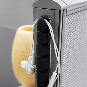 실리콘 케이블 홀더 8구 선정리 케이블홀더 와인더 선