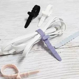 실리콘 이중 케이블 타이 113mm 예쁜케이블타이 이어