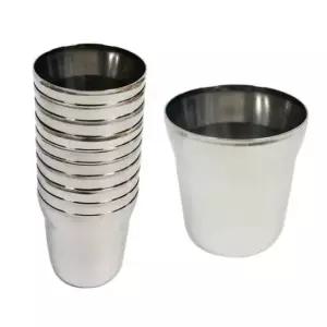 손잡이없는컵 캠핑용스텐컵 스텐 물컵 10P