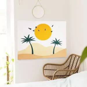 대형 패브릭 포스터 오아시스 소 인테리어소품 벽장식