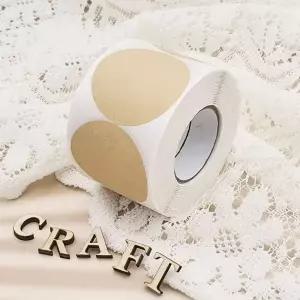 크라프트 원형 씰링 스티커 50mm 포장스티커 선물스티