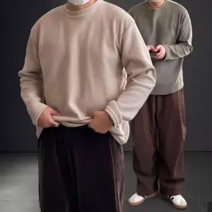 비비오 겨울 포구니 기모 후리스 긴팔티 (6color M-XL)