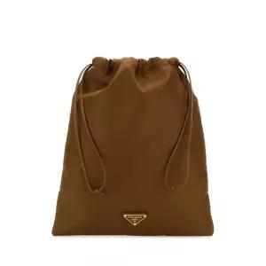 프라다 여성 브라운 캔버스 파우치 1NK0012HG6 F0134
