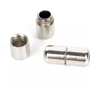 매듭없는신발끈 깔끔한 무매듭 신발끈클립 운동화끈 클립 버클 캡슐 실버 1세트