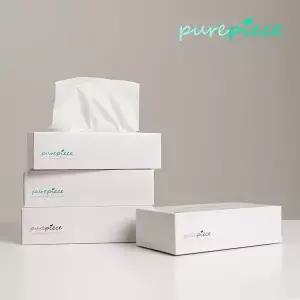 퓨어피스 먼지없는 천연펄프 각티슈 240매 10개입 미용티슈 비염티슈 갑티슈