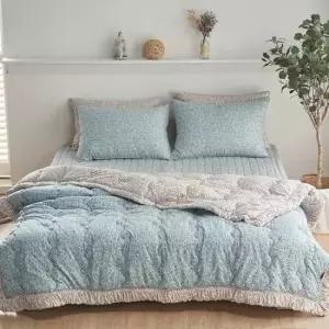 싱글이불 싱글사이즈이불 싱글이불세트 스프레드 싱글 세트 블루