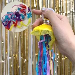 고품질 생일파티 축하폭죽 컬러 장식 줄폭죽 파티소품 (WFKG257)