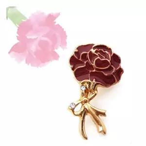 어버이날 스승의날 골드 카네이션 브롯지 뱃지x4개 감사브로치 부모님