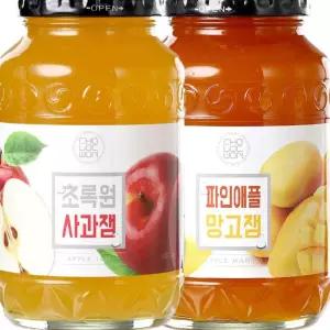 사과잼 초록원 + 1kg 파인망고잼