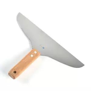 해라 스텐 나무손잡이 스크래퍼 뒤집개 주걱 8호 철판