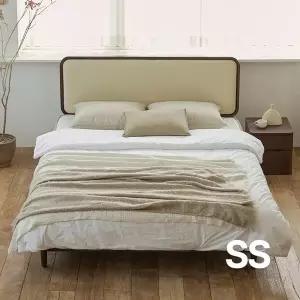 상일리베가구 빈센트 2100 가죽헤드 원목 침대 슈퍼싱글 (본넬유로탑SS 매트포함)