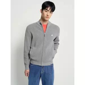 [빈폴] 코튼 풀집업 카디건 - 그레이 (BC615AC143)