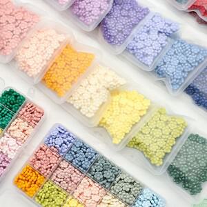 150 개/가방 왁스 인감 스탬프에 대 한 꽃 모양 씰링 구슬, 카드 봉투, 청첩장 장식에 적합