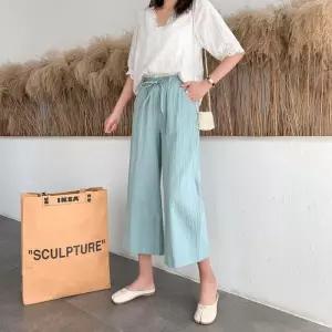 [룽스]여성 면바지 와이드팬츠 루즈핏 여자 통바지