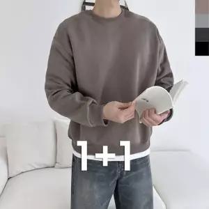 블레오 남자 겨울 기모 맨투맨 티셔츠( (1+1) DM2512161641