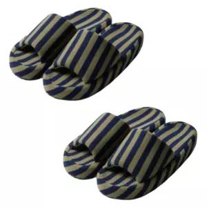 JAJU 자주 메모리폼 거실화 겨울 층간소음 M 카키 2P BNS