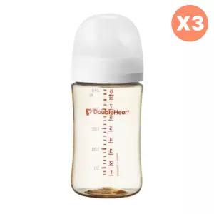 더블하트 아기 3세대 젖병 피쉬립 240ml 화이트 3개 BNA